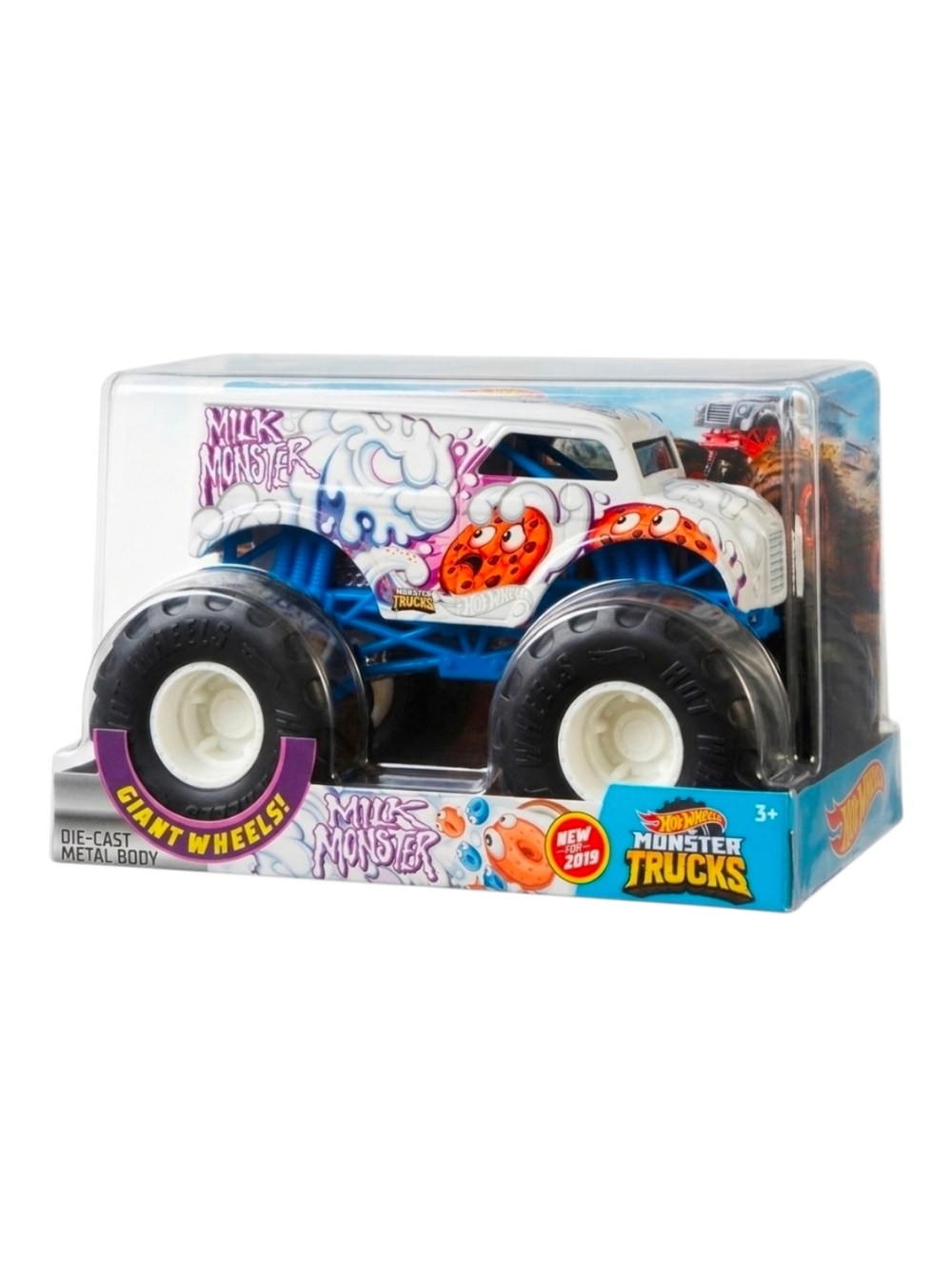 Oversized 1:24 scale Hot Wheels Milk Monster Truck